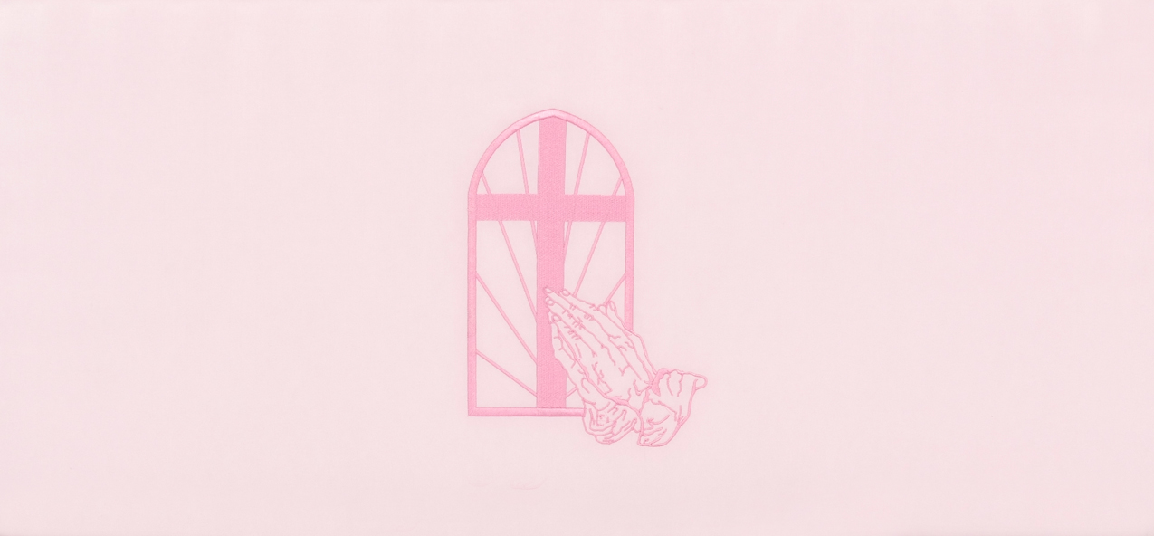 HP-5153 Window-Cross-Praying Hands